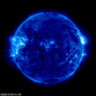 Click for time-lapse image of the sun